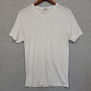 ZIMMERLI Of Switzerland T-Shirt White 700 Pureness V-neck Micromodal Mens Large